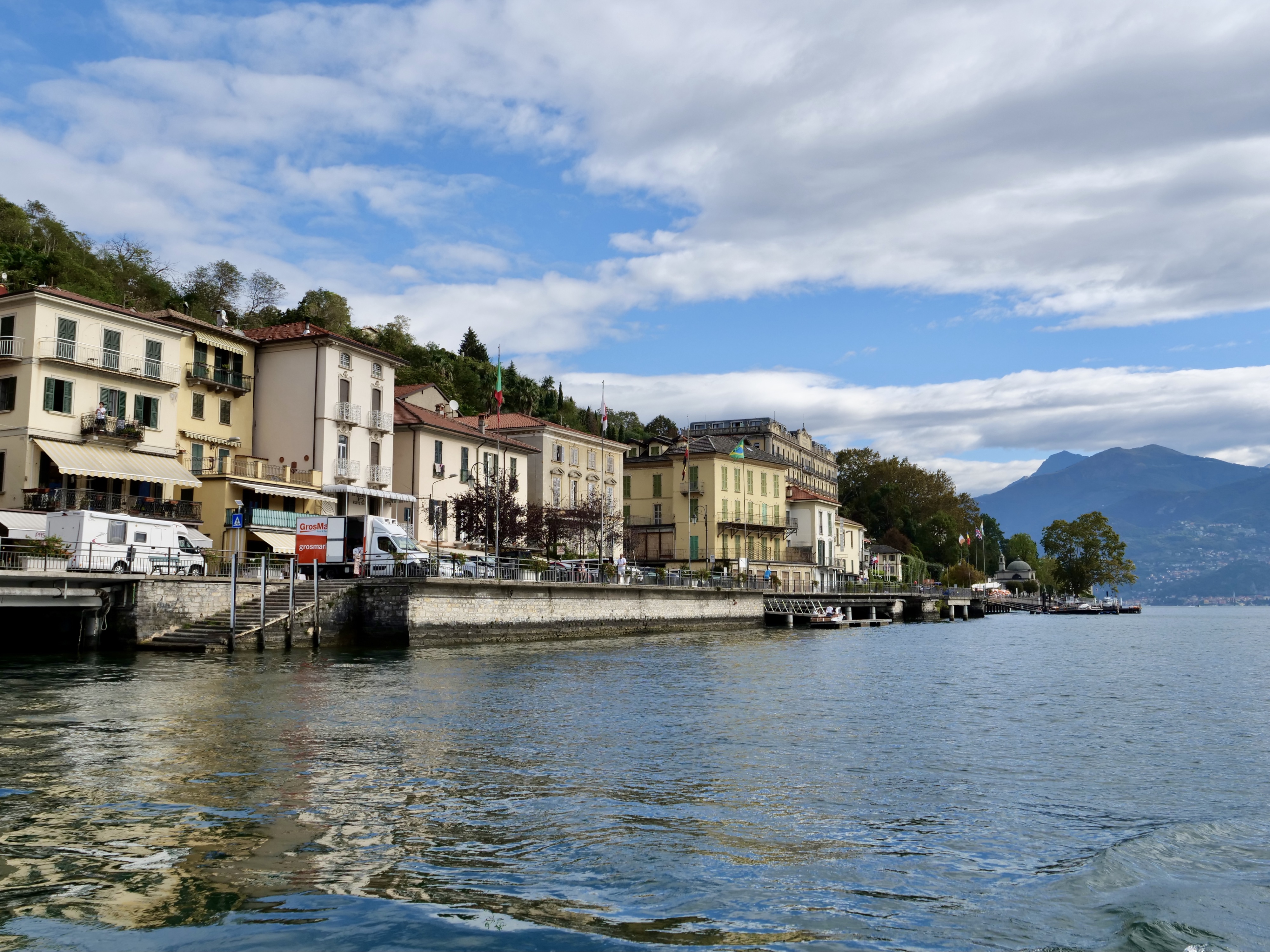 Cross Lake Como to Bellagio and quick trip to Switzerland.